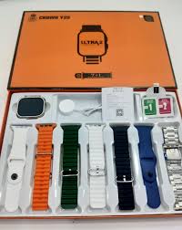 Crown Y20 / Y20 Ultra 2 Smart Watch With 7 Straps (7 in1)