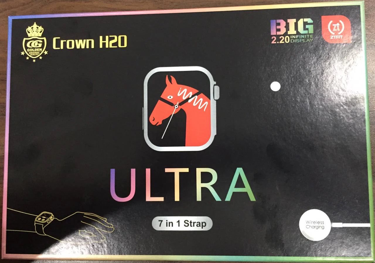 Crown H20 Ultra 7 IN 1 SmartWatch 2.1 Inch Full HD Screen