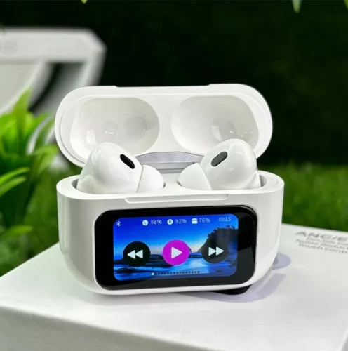 A9 Pro ANC Wireless Earphones LED Screen