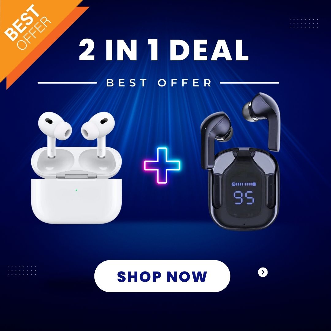 AirPods Pro 2nd Generation Buzzer + Air 31 TWS Transparent Earbuds