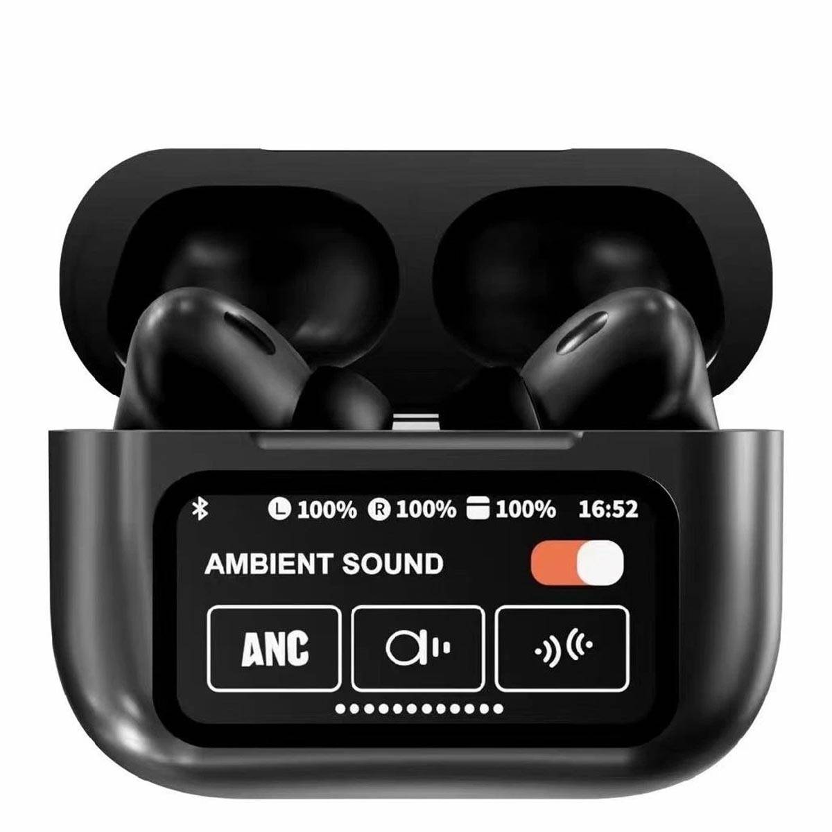 A9 Pro ANC Wireless Earphones LED Screen